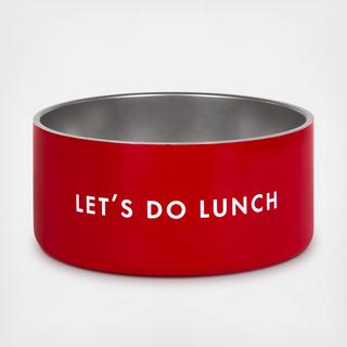 Let's Do Lunch Dog Bowl