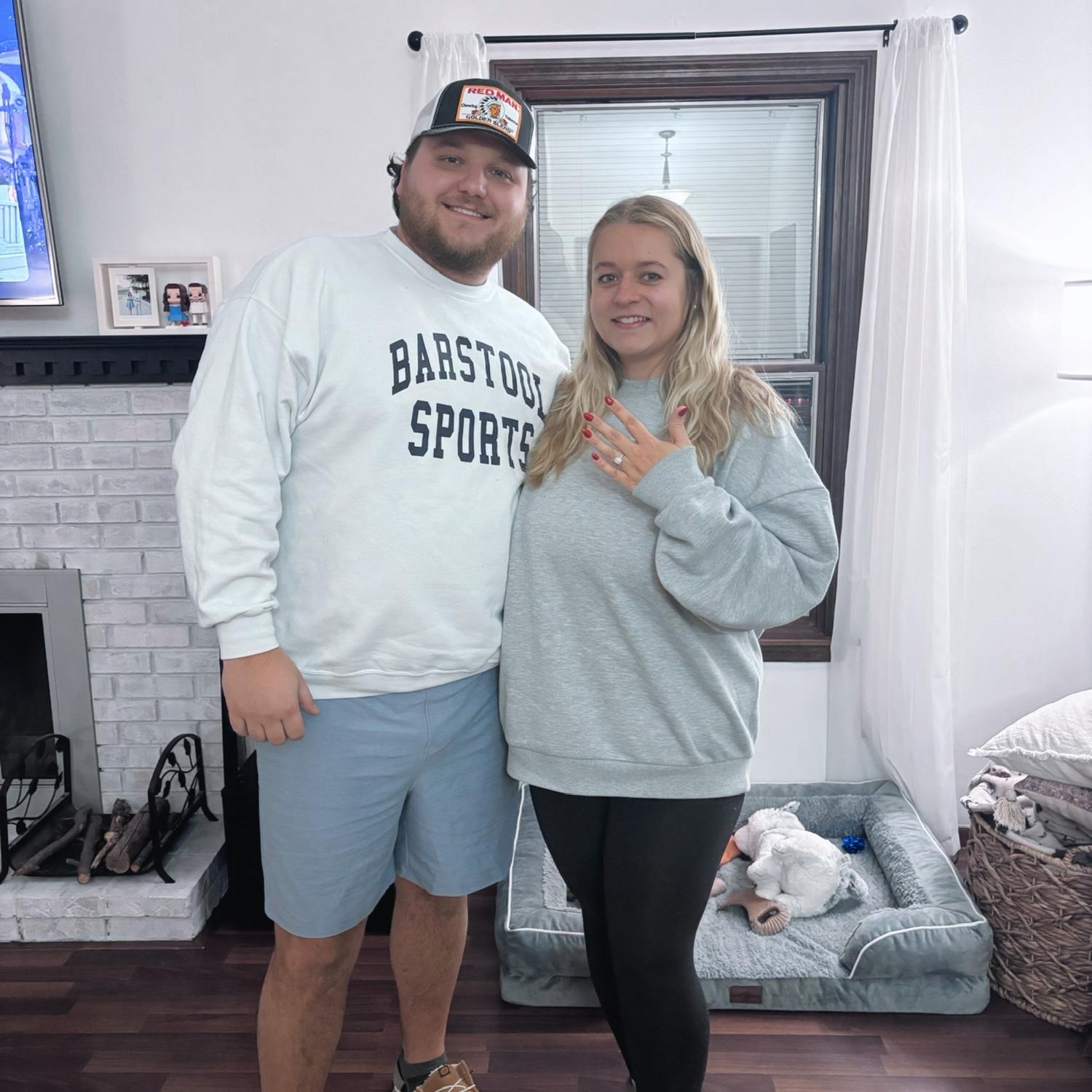 The day we got engaged on New Years Eve 2024!!