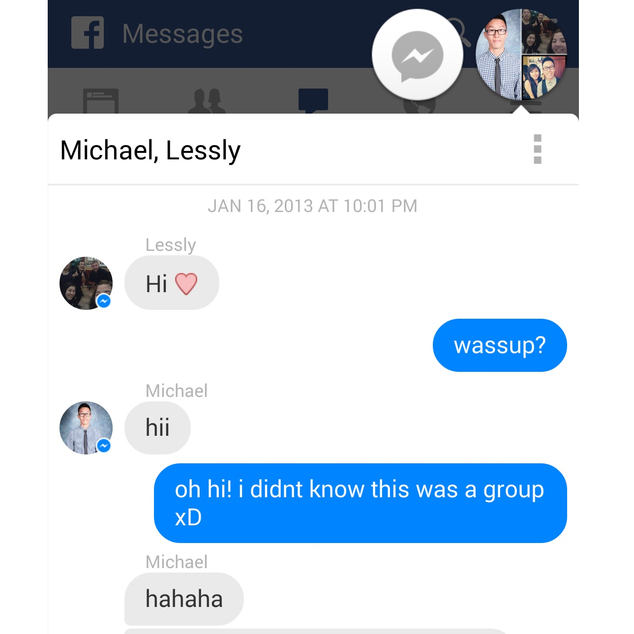 How we first met... thanks to Lessly Negrete's sneaky group chat (Jan 2023)