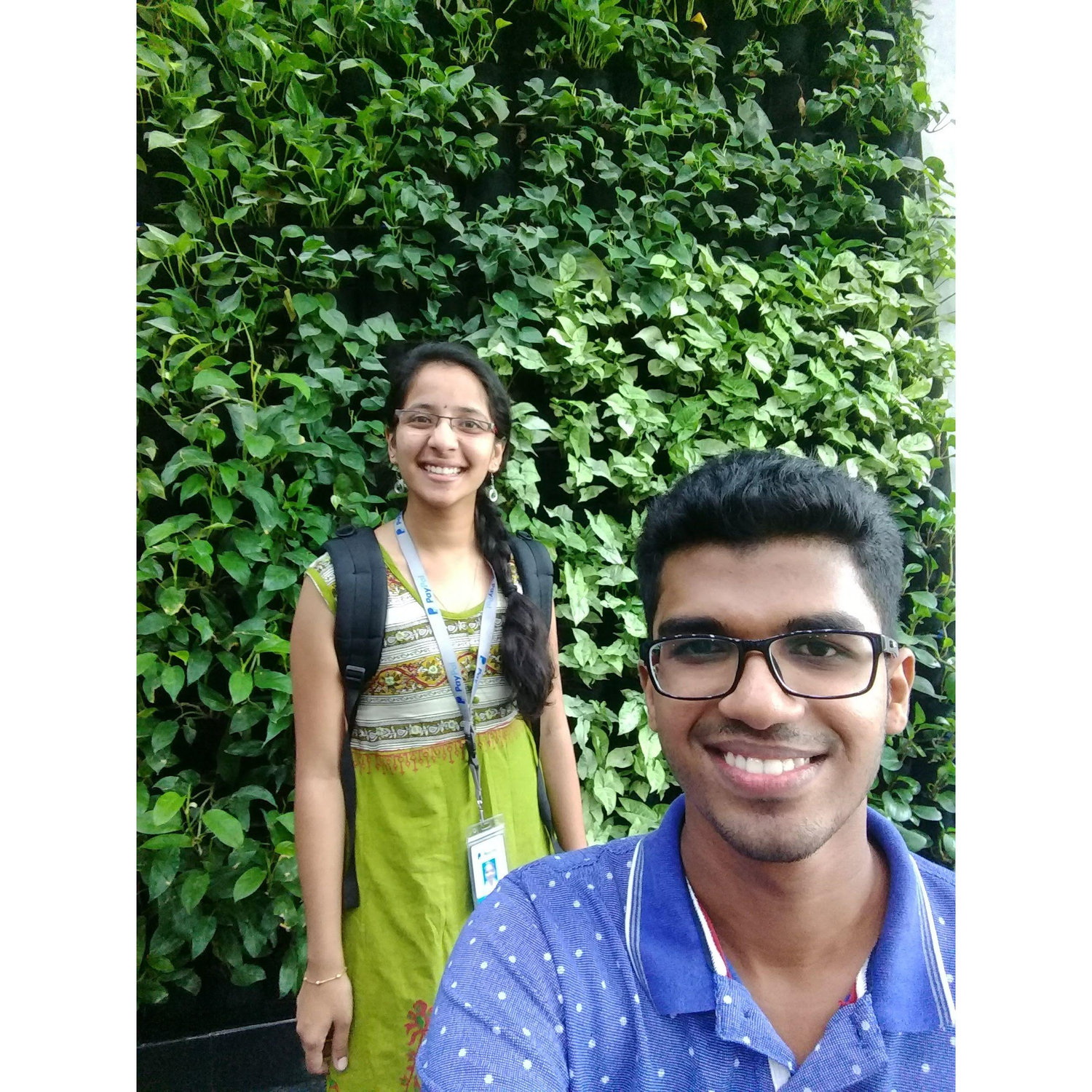 Our first photo together. PayPal 2018.