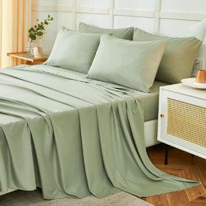 ILAVANDE Queen Sheets Set 6 Piece,Hotel Luxury Super Soft 1800 Series Microfiber Queen Bed Sheets Set-Wrinkle Free & Breathable-14 Deep Pocket Sheets for Queen Size Bed(Queen,Sage Green)