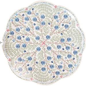Villa Seville Chambray - Scalloped Dessert / Salad Plate 9.5"