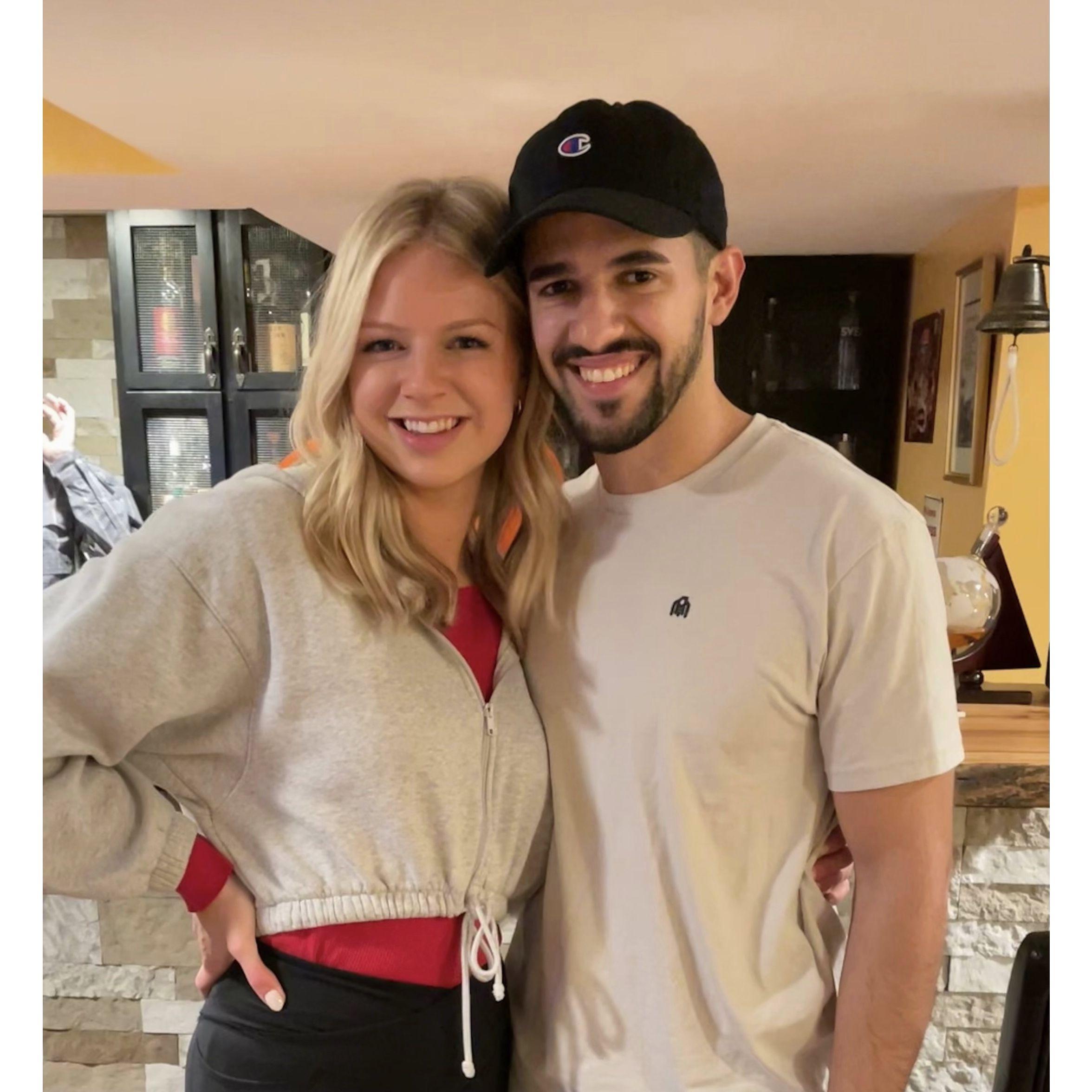 When Kevan visited Lauren's family in MI for the first time