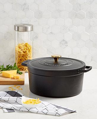 Enameled Cast Iron Round 8-Qt. Dutch Oven, Created for Macy's Color Charcoal