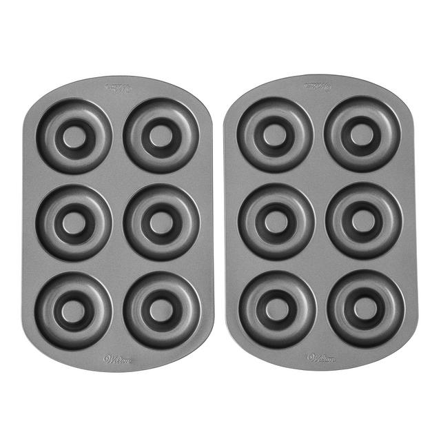 Wilton Non-Stick 6-Cavity Donut Baking Pans, 2-Count