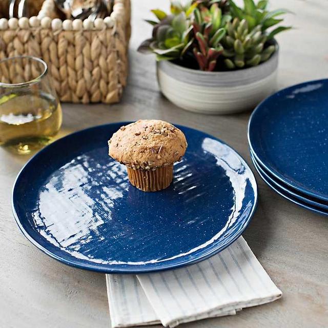 Blue Simple Things Dinner Plates, Set of 4