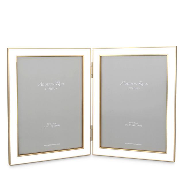 Addison Ross Enamel Double Frame, 5" x 7"