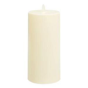 Premium Flicker Flameless Wax Candle, Ivory - 4 x 8