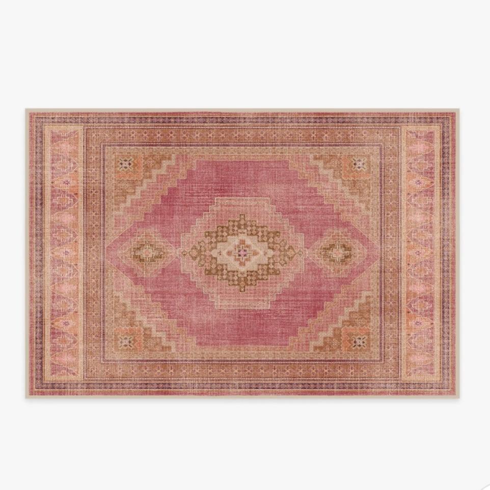 Rayne Pink & Orange Rug | Ruggable