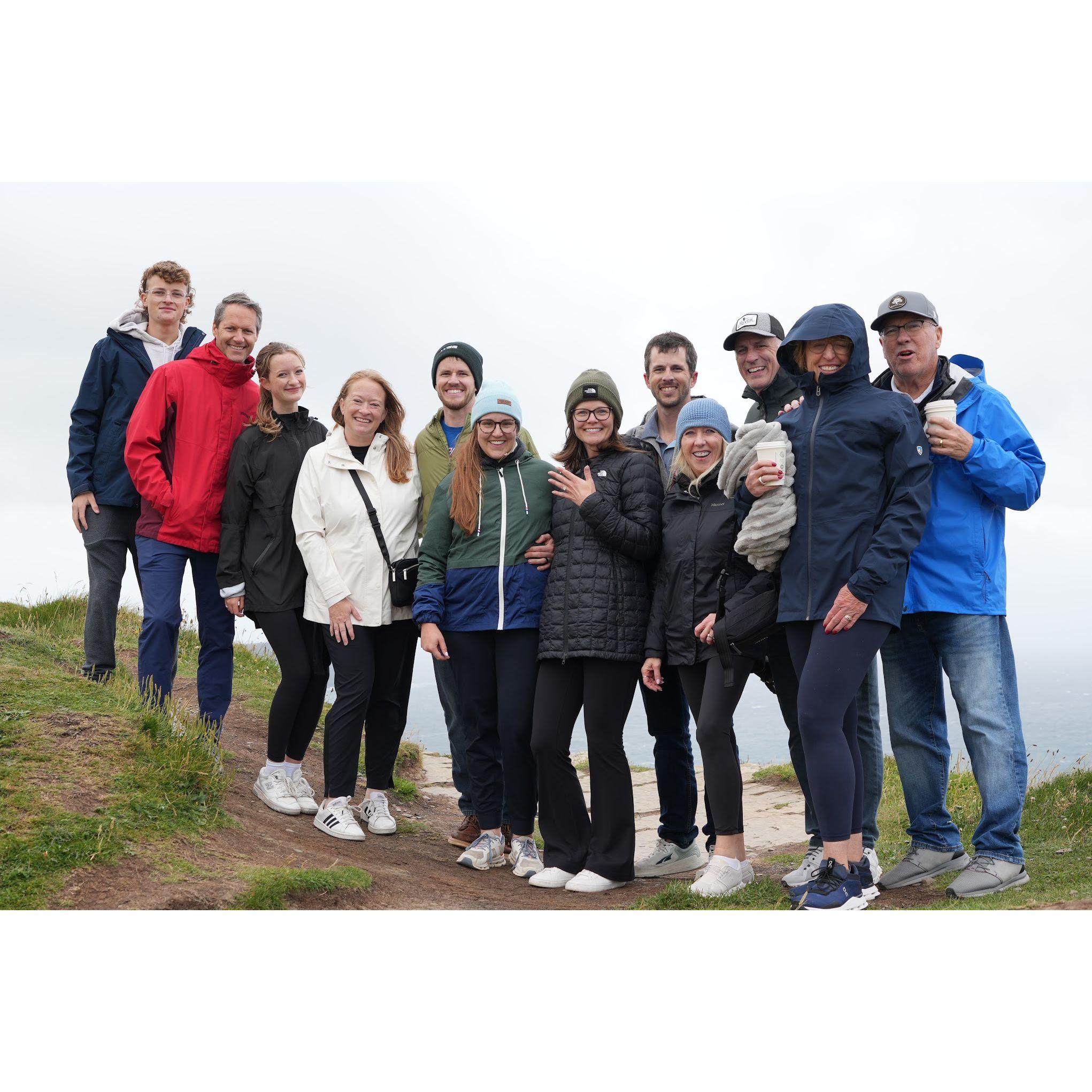 The Keenan (Connor's mom's side) family trip to Ireland included 14 of us! (Missing 2 in this pic)