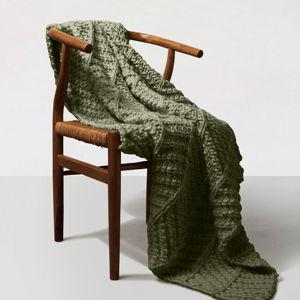 Knitting kit - Easy On Me Blanket (Color - Heritage green)