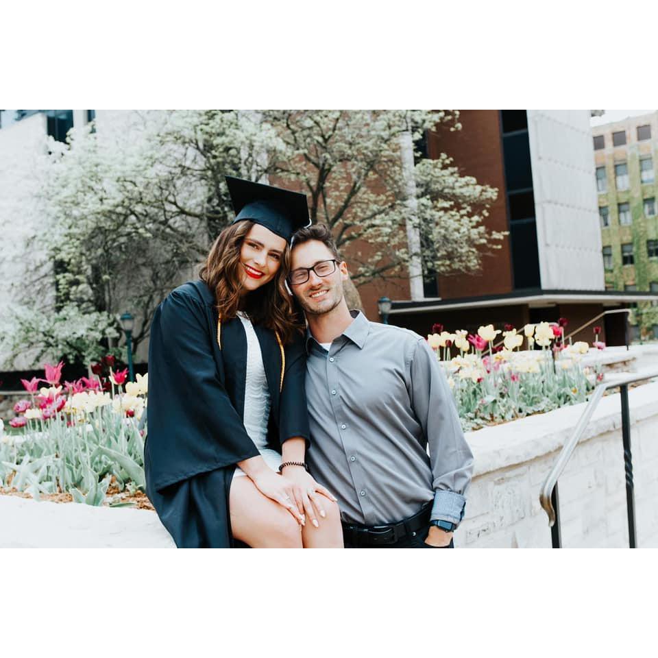 Ashley's undergraduate graduation! Ashley graduated with honors and a Double Major in Law and Social Welfare & Justice.