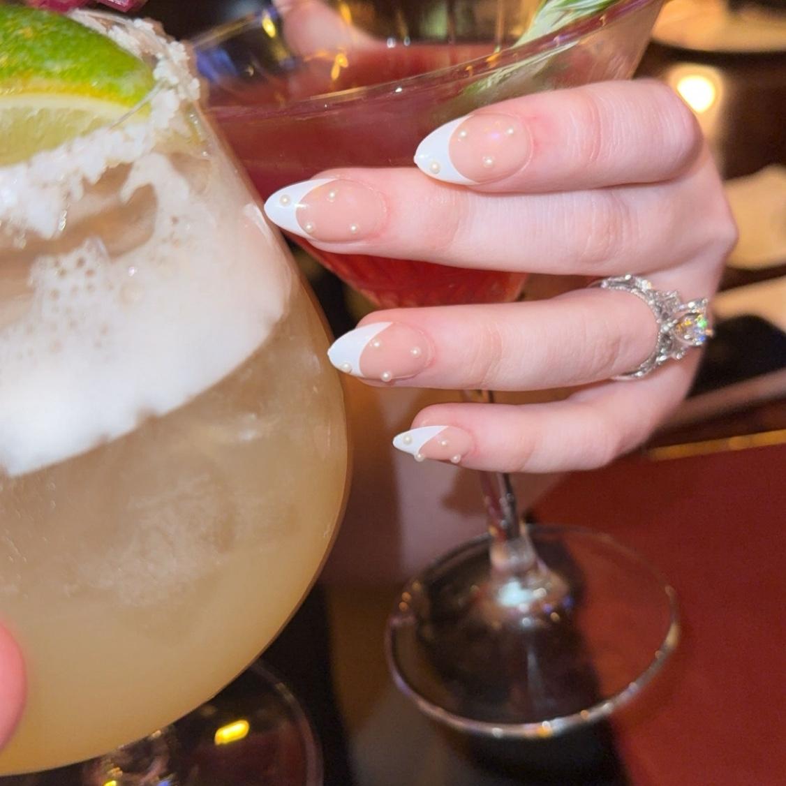Our first drink engaged!