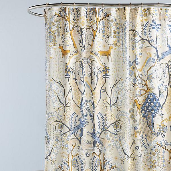 Foraged Organic Cotton Shower Curtain