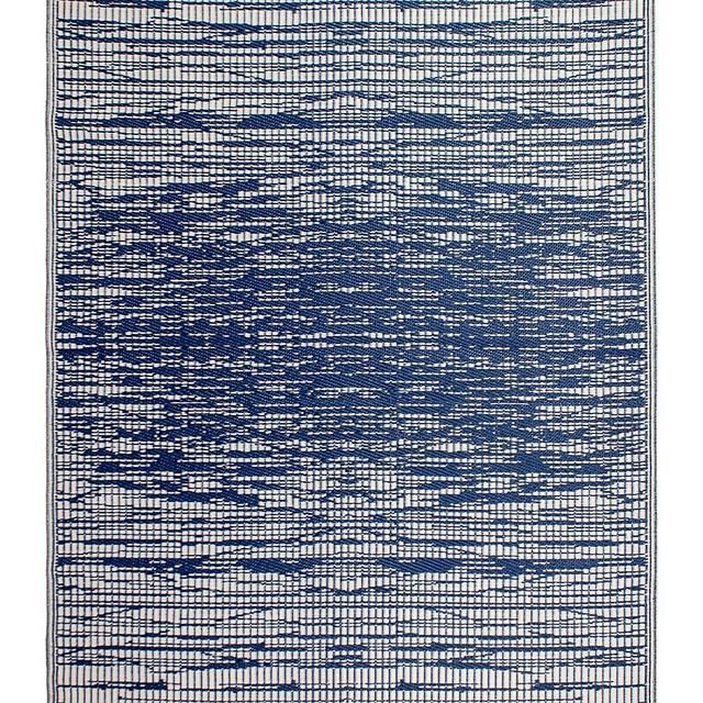 Indoor/Outdoor Weather Resistant Floor Mat/Rug - Brooklyn - Blue (6' x 9')