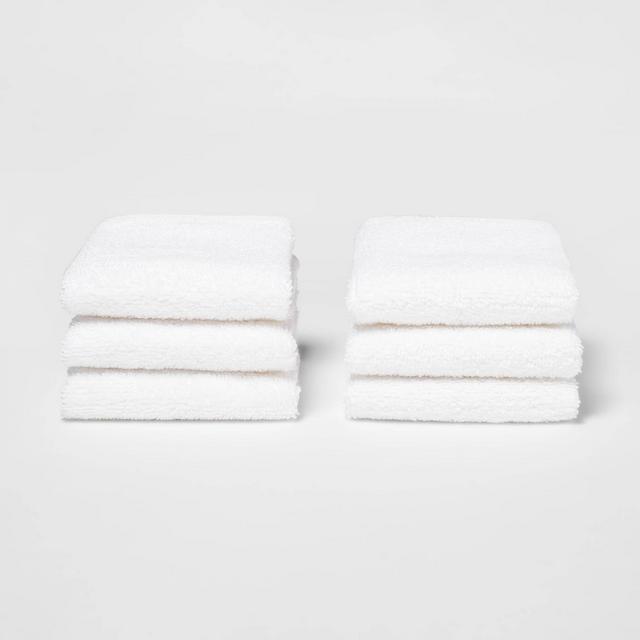 6pk Washcloth Set White - Room Essentials™