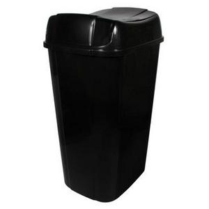 Hefty 13.3 Gallon Pivot Lid Trash Can - Black