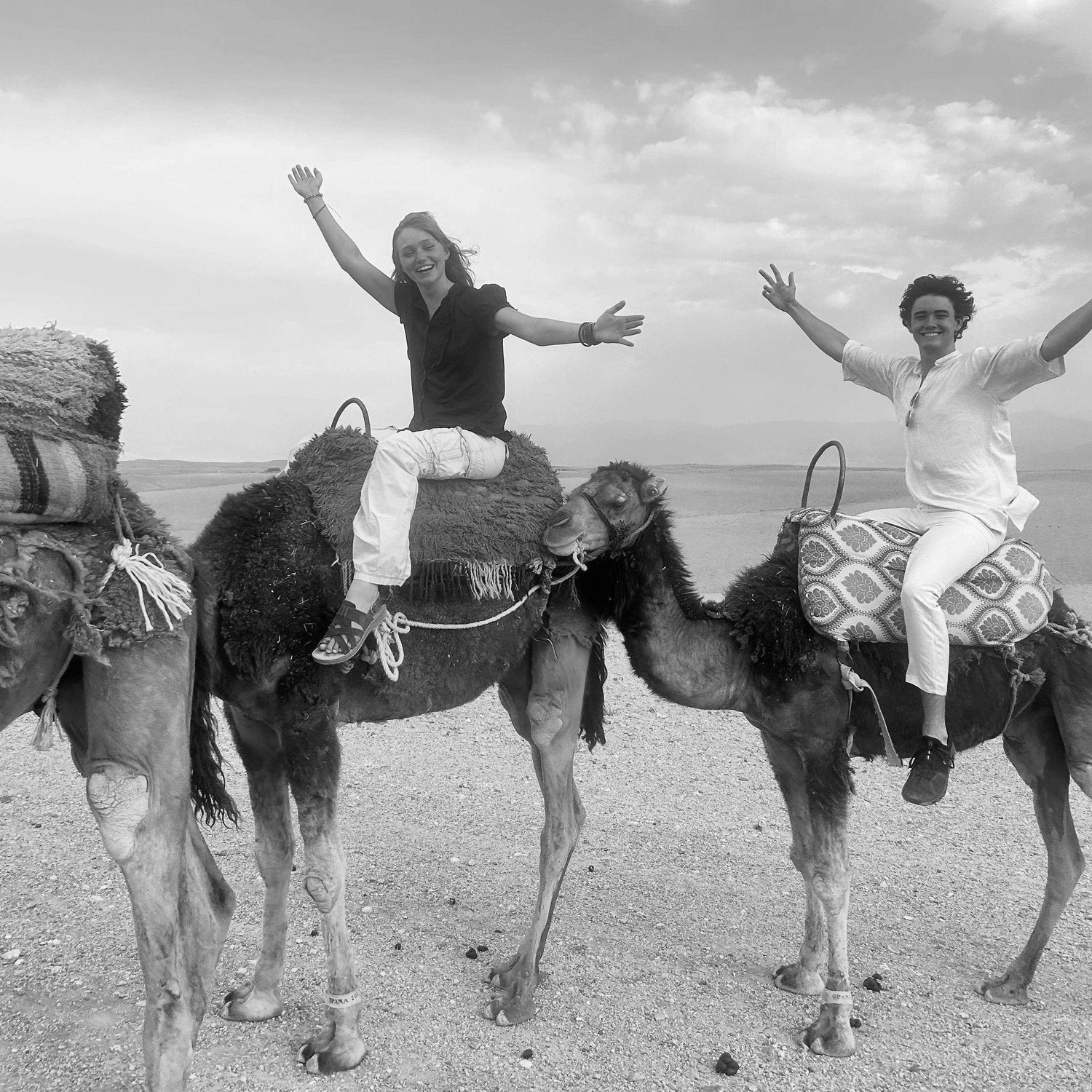Somewhere in the Agafay Desert in Morroco