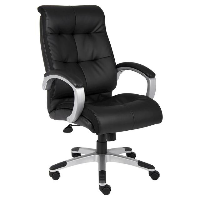 Double Plush High Back Executive Chair Black - Boss Office Products