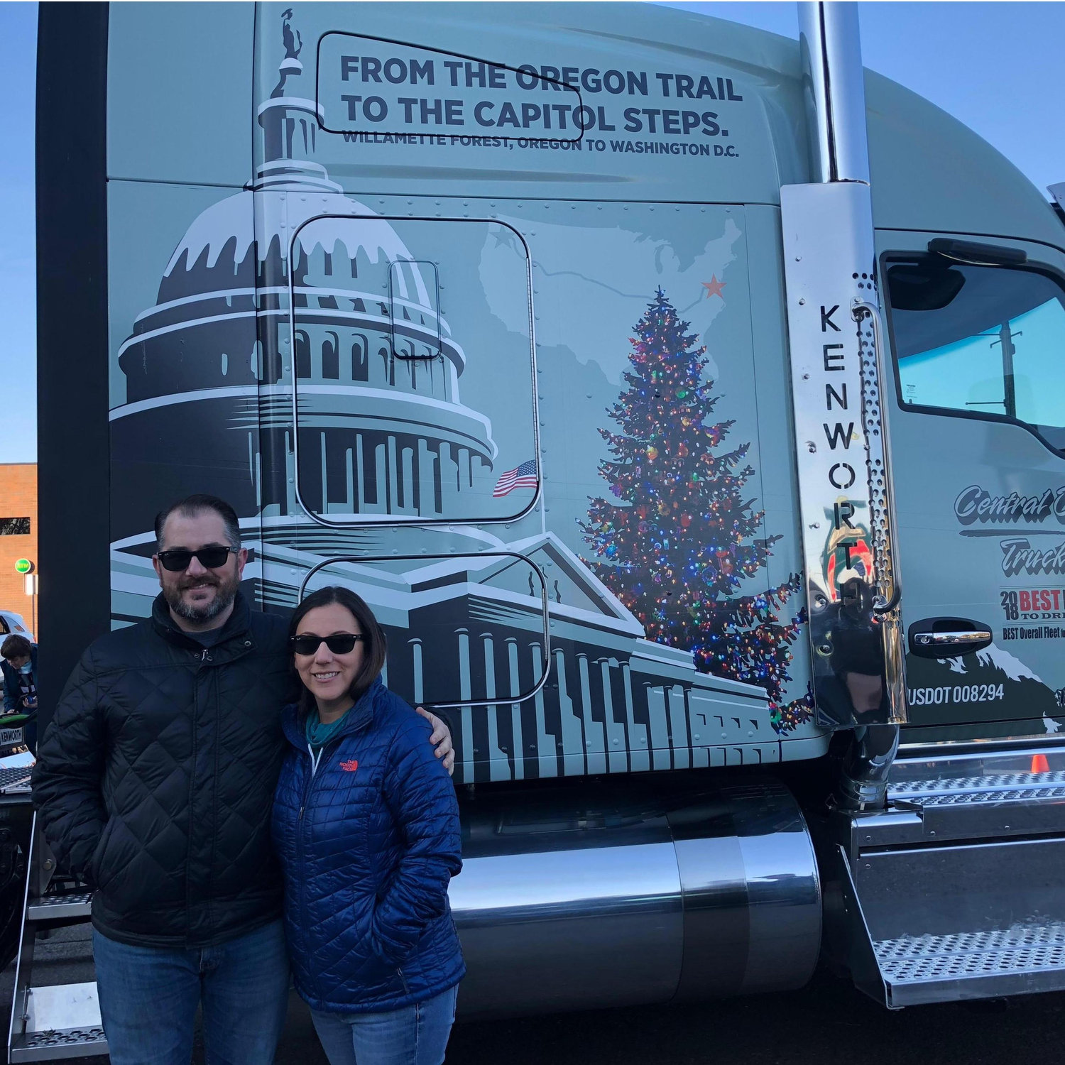 Visiting the Capitol Christmas Tree on its Trek from Oregon to D.C. 2018