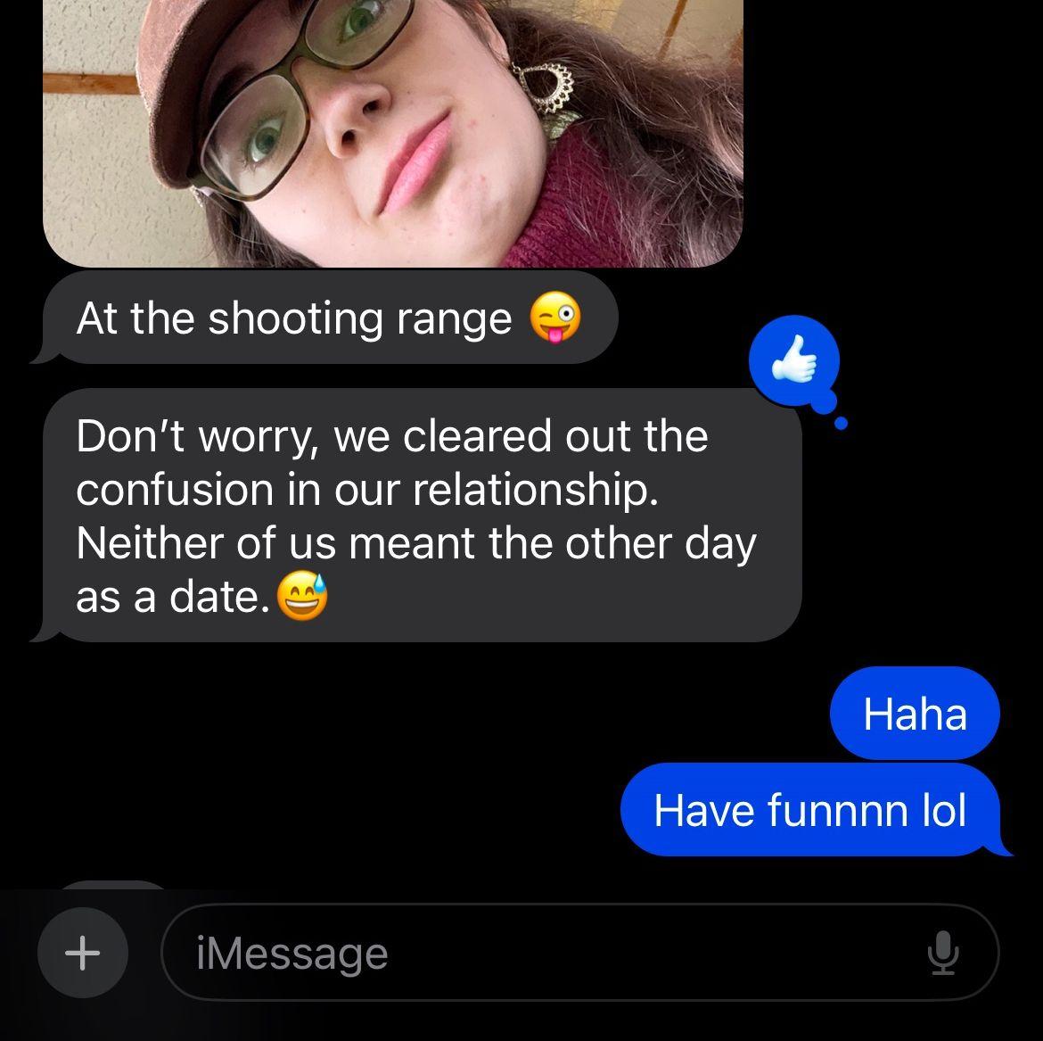 Ironic conversation between Gianna and her best friend about Gabe and Gianna's "not date". Later that day, The Lord worked in mysterious ways and, well, now the "not daters" are getting married