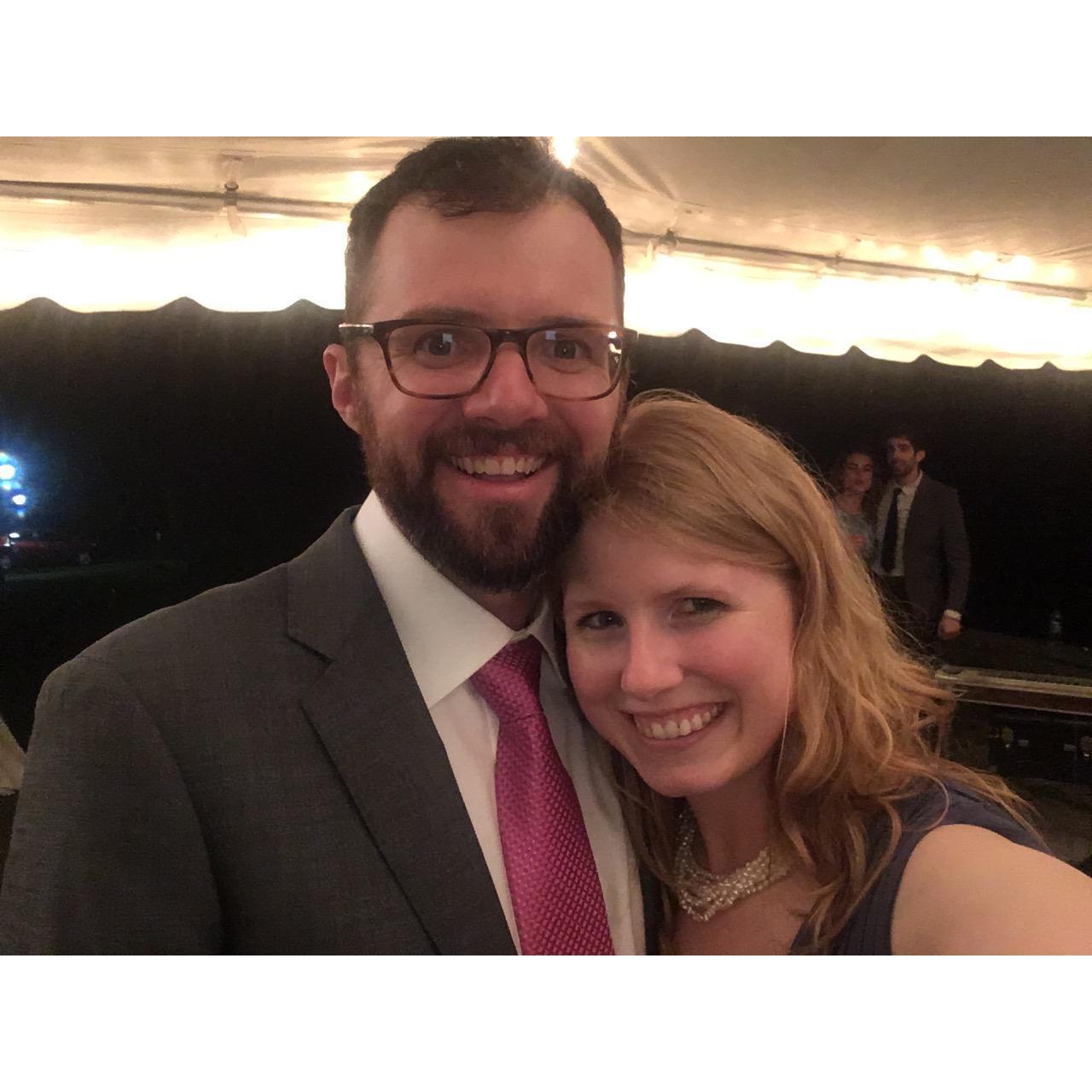 We clean up pretty nicely! At Thomas and Eleanor’s wedding. (Ann’s brother and sister-in-law)