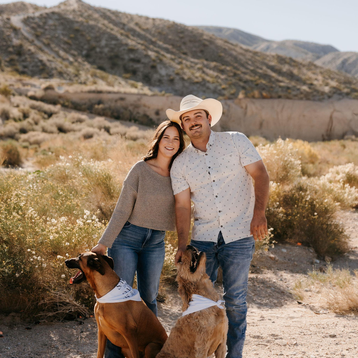 It wouldn't be us if we didn't include our favorite boys in our engagement pictures!