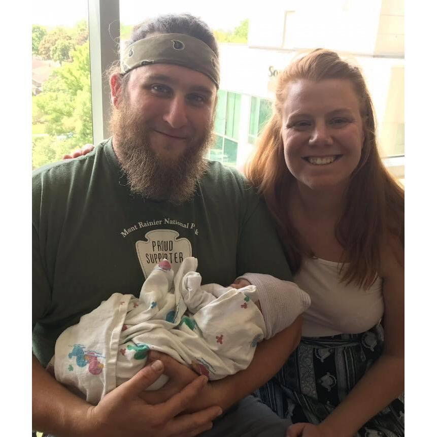 Meeting our nephew Bodhi for the first time! May of 2018