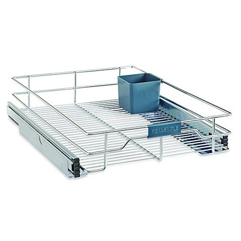 Real Simple® Sliding Under-Cabinet 17-Inch Organizer in Chrome
