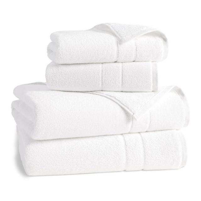 Brooklinen Super-Plush Turkish Cotton Bath Towel Set - Set of 2 Bath Towels + 2 Hand Towels, White, 100% Cotton | Best Luxury Spa Towels