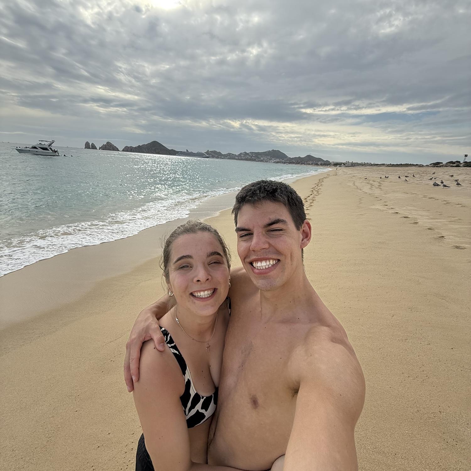 Walks on the beach in Mexico