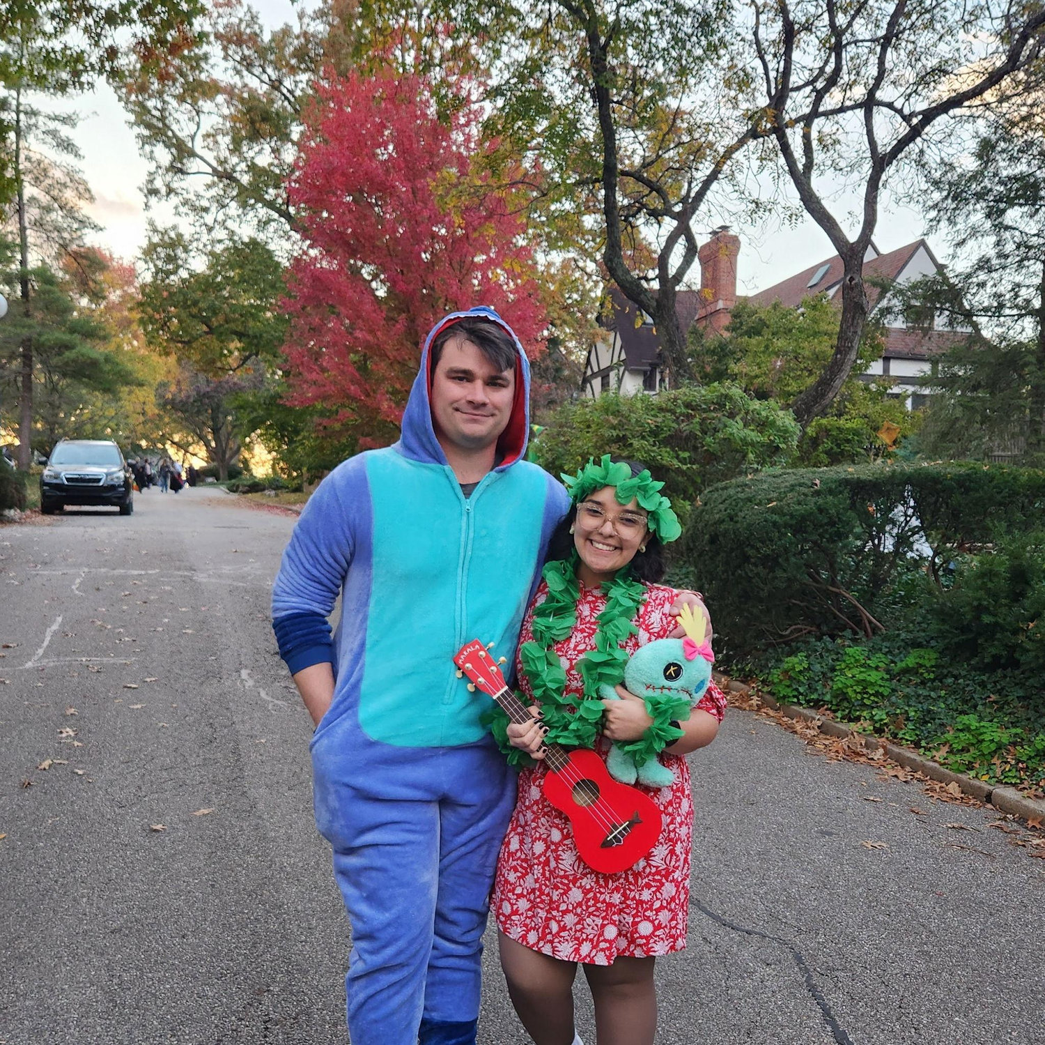 Lilo and Stitch matching costumes for Halloween!