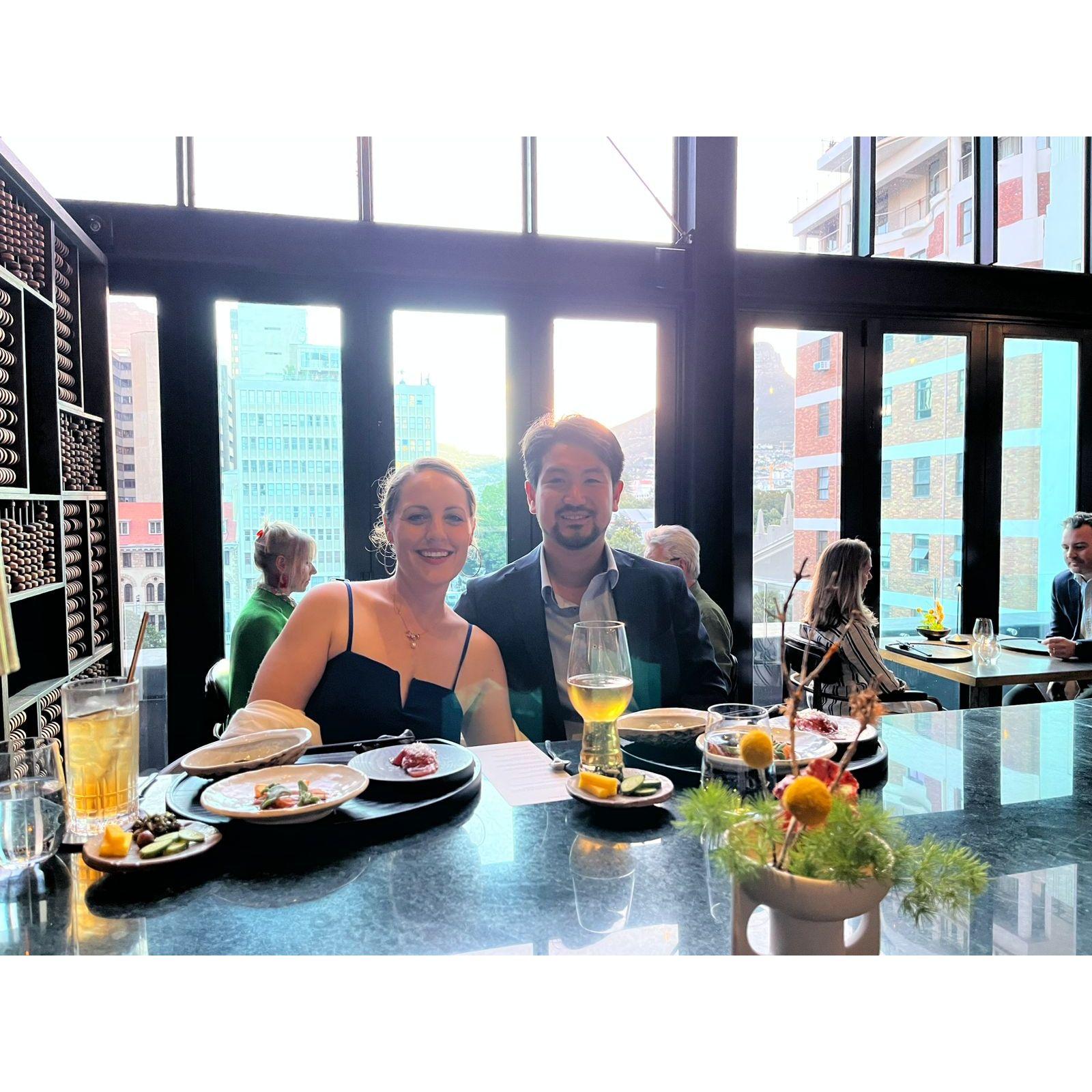 Japanese/South African tasting menu in Cape Town - so yummy!