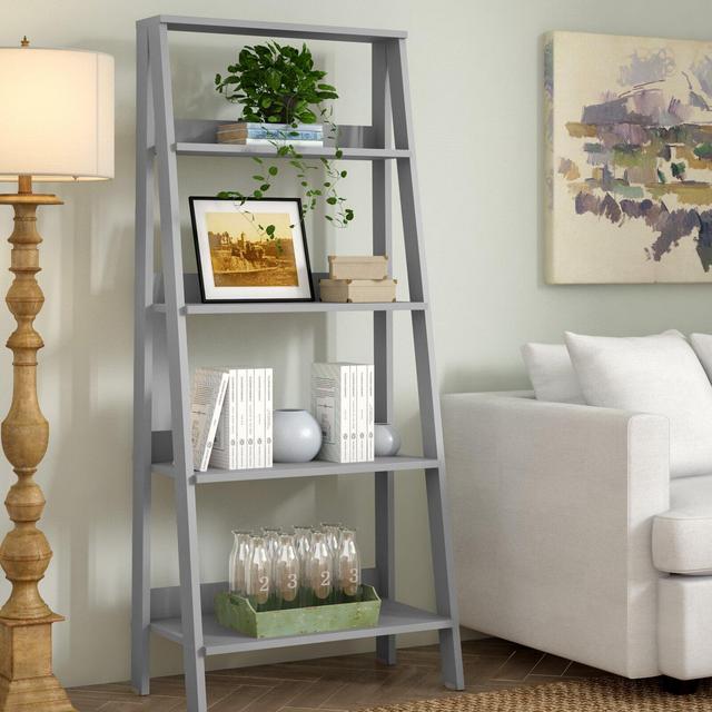 Gudbrand 55" H x 24" W Ladder Bookcase