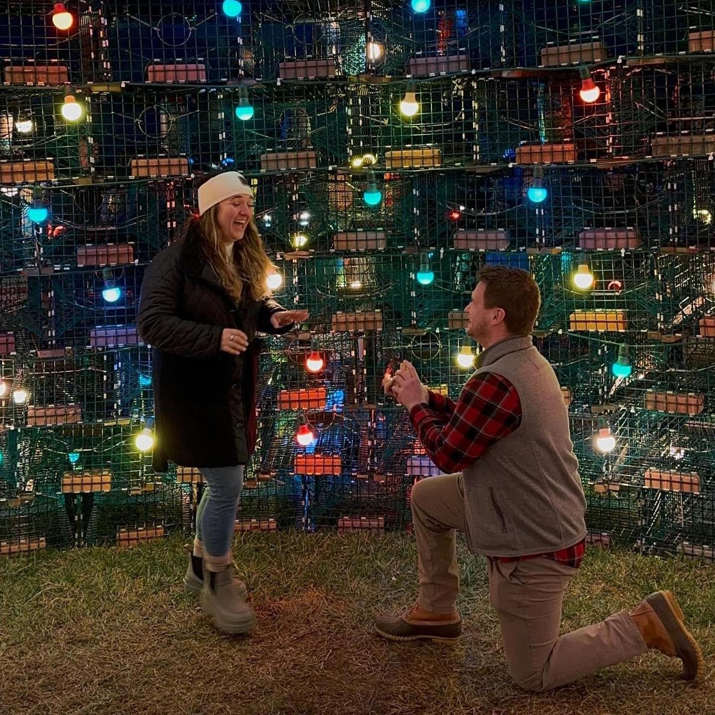 when he popped the question