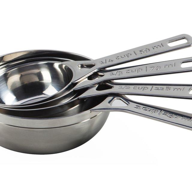 Le Creuset 4-Pieces Stainless Steel Measuring Cup Set