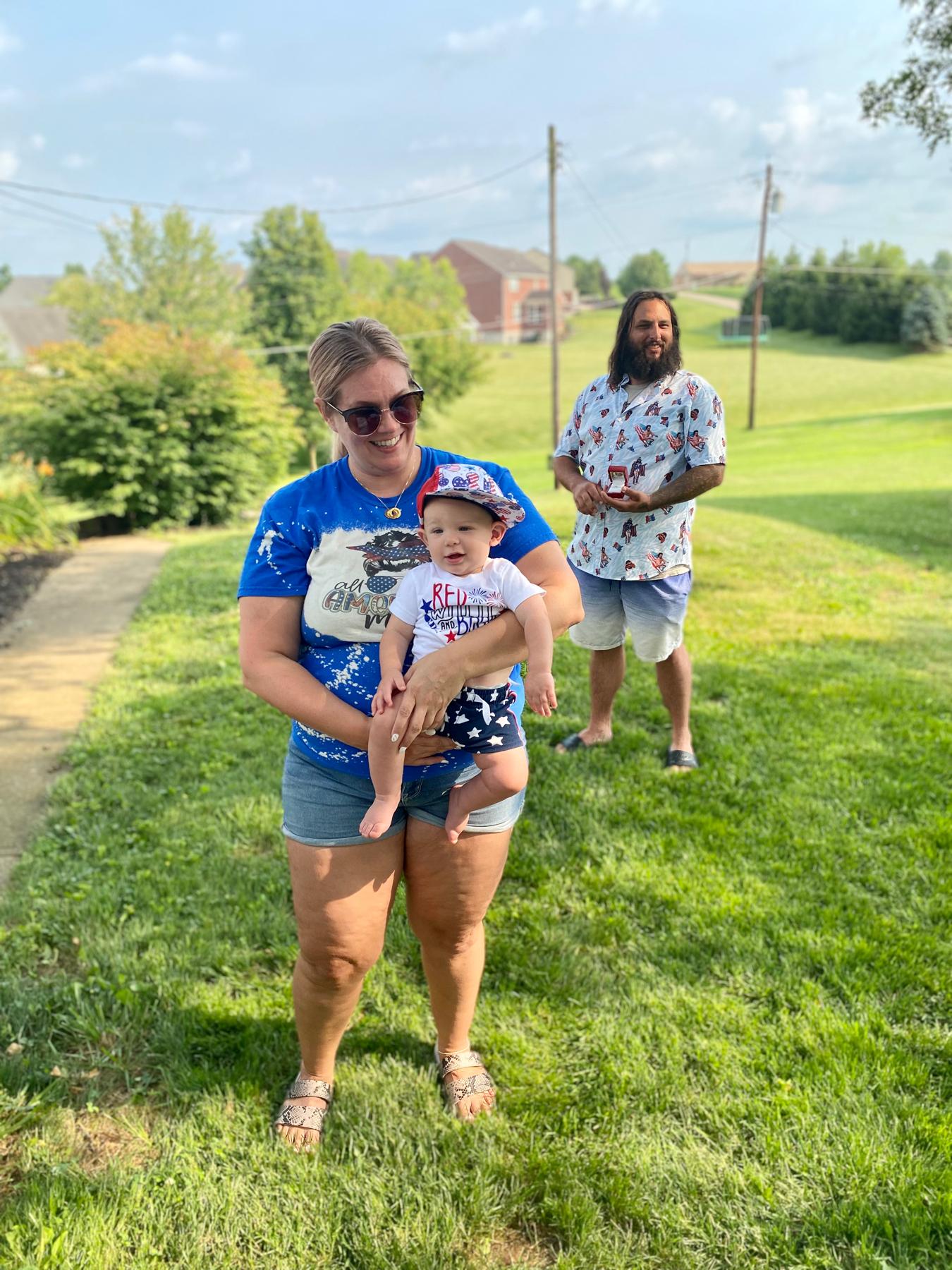 Patrick proposed on the 4th of July to turn a sad memory into anew and happy one 🥰