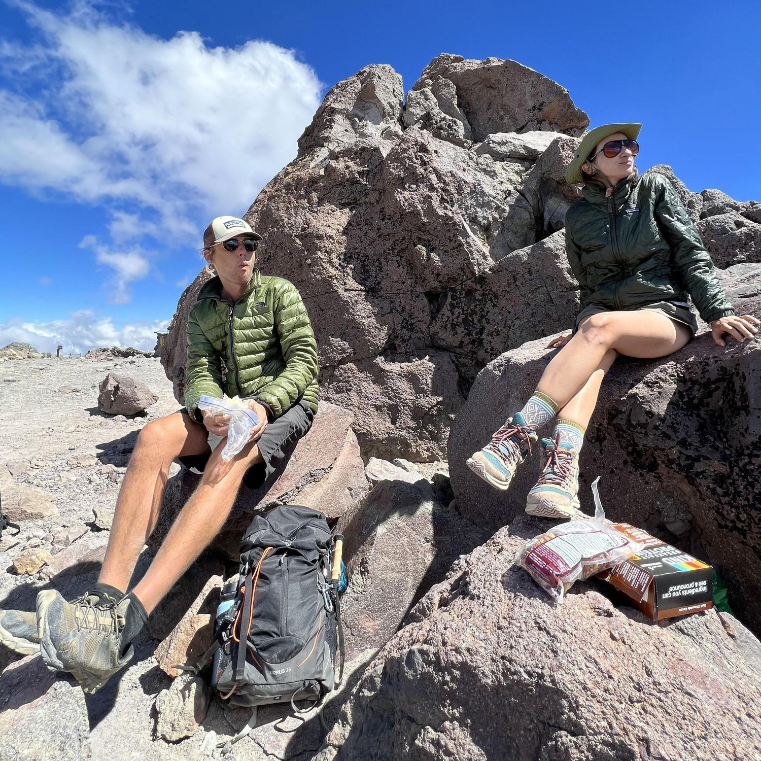On top of Lassen Peak