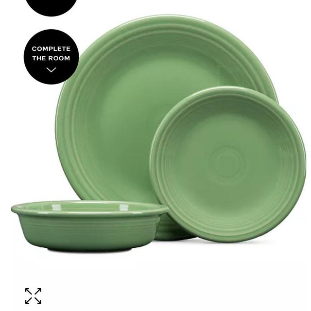 Classic Rim 3-Piece Place Setting, Service for 1, Meadow