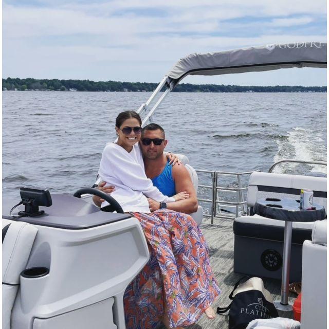 Boating on Lake Michigan.