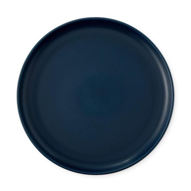 Terre Dinner Plates, Matte Blue, Set of 4