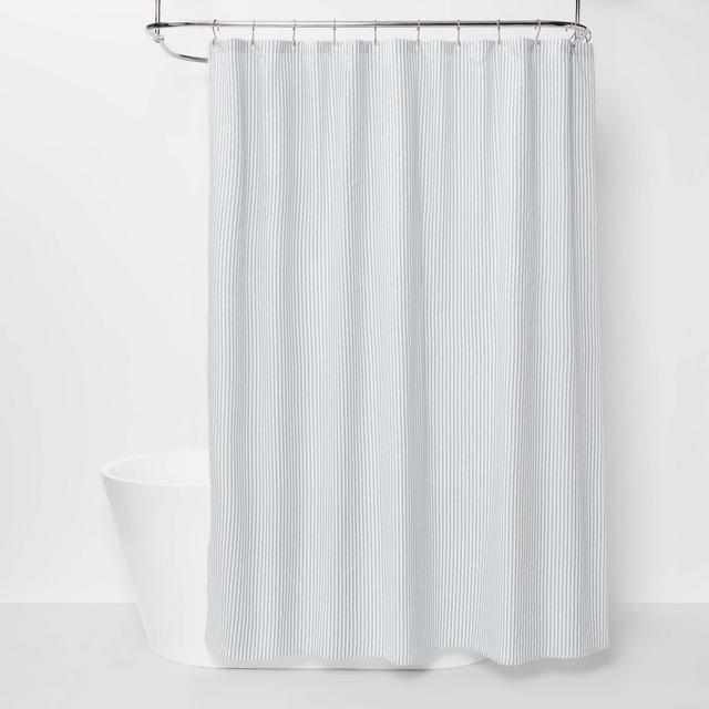 Striped Shower Curtain Blue - Threshold™