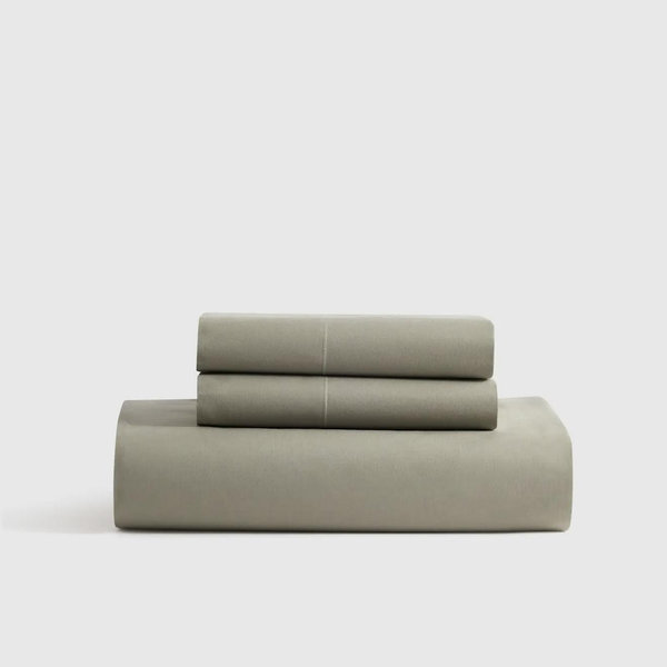 Classic Organic Percale Fitted Sheet Set - King