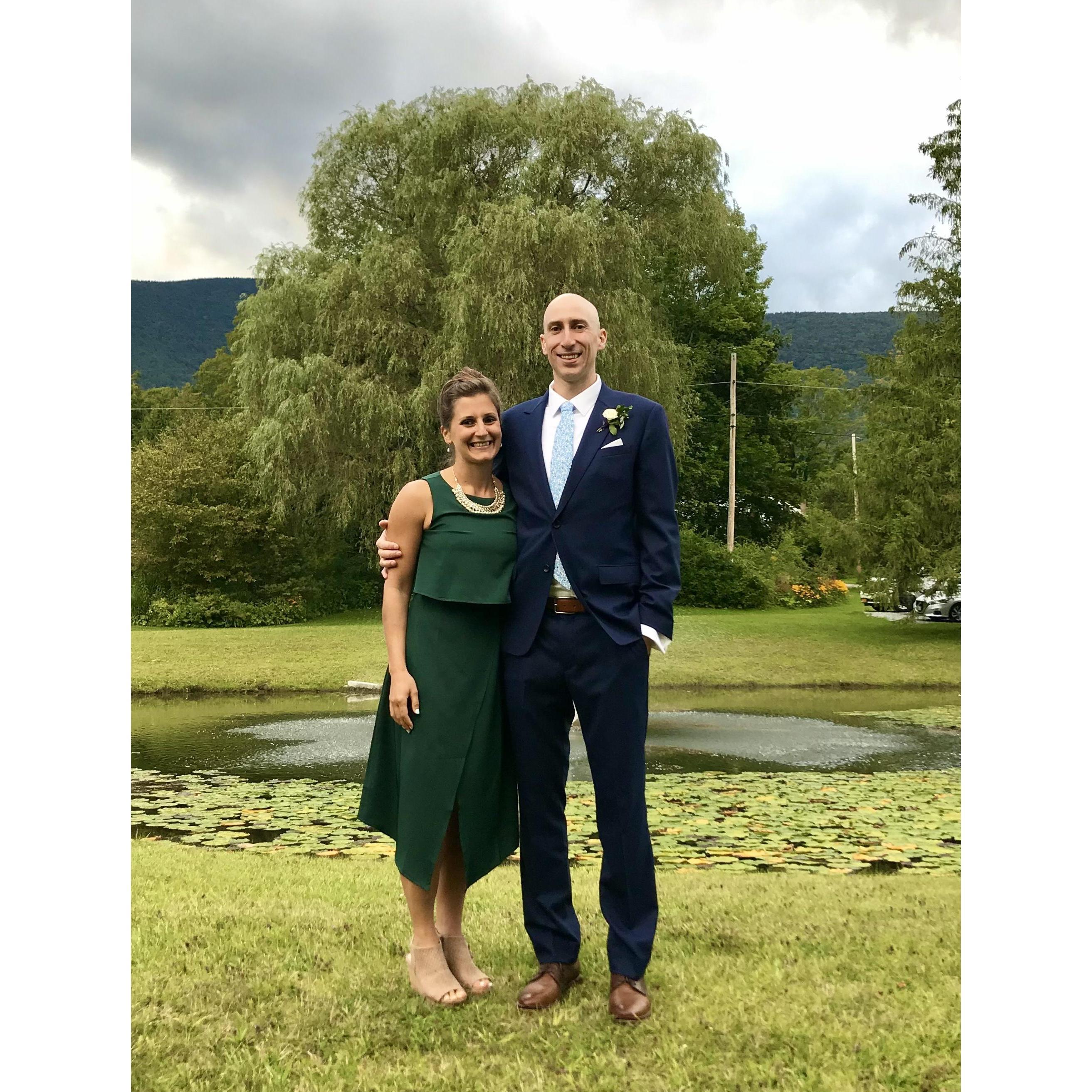 Friends Steve & Allie's wedding in Vermont