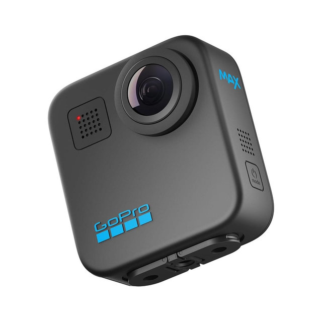 GoPro MAX Waterproof 360 + Traditional Camera with Touch Screen Spherical 5.6K30 HD Video 16.6MP 360 Photos 1080p Live Streaming Stabilization