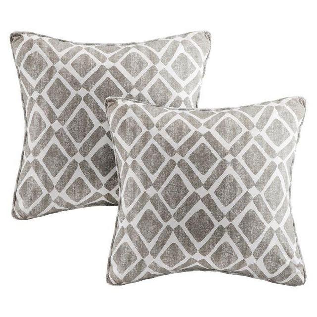 Natalie Printed Square Throw Pillow 2pk
