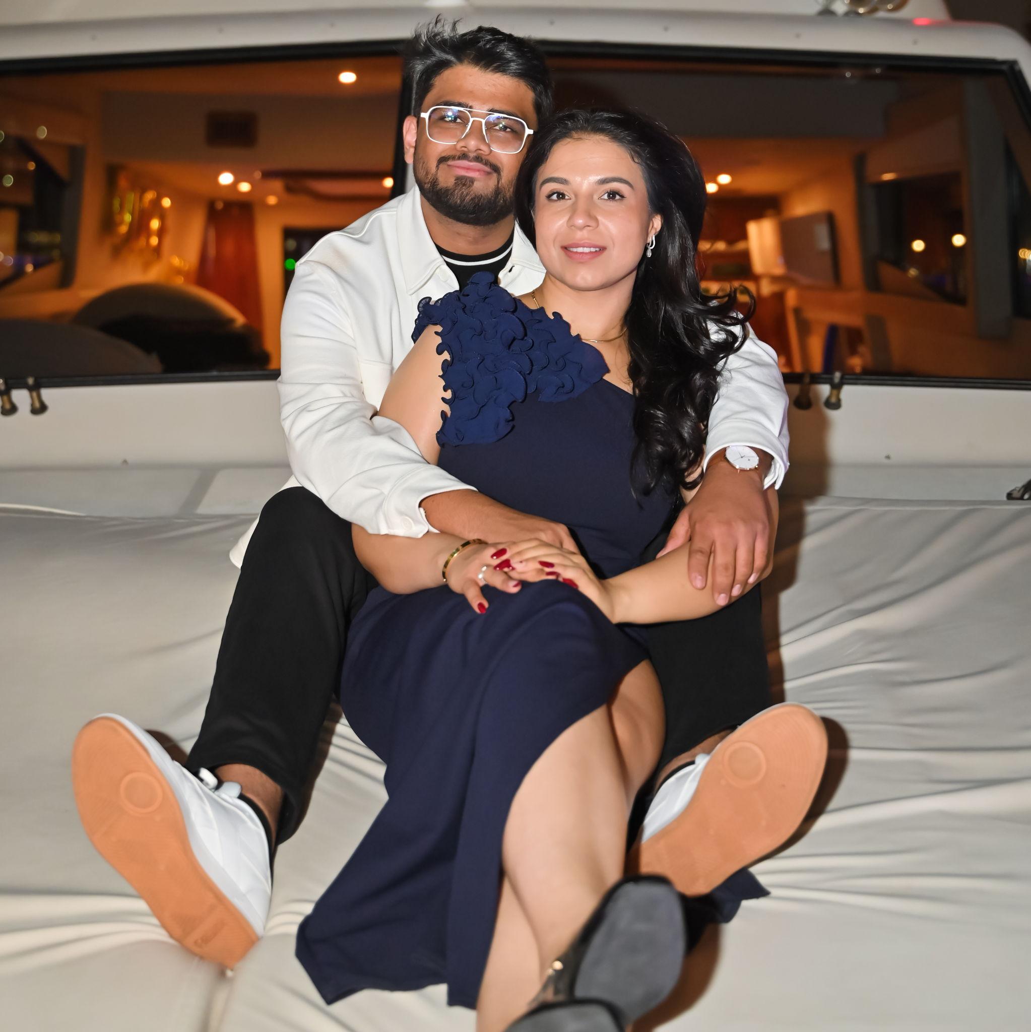 A sea of candles, rose petals, and happy tears