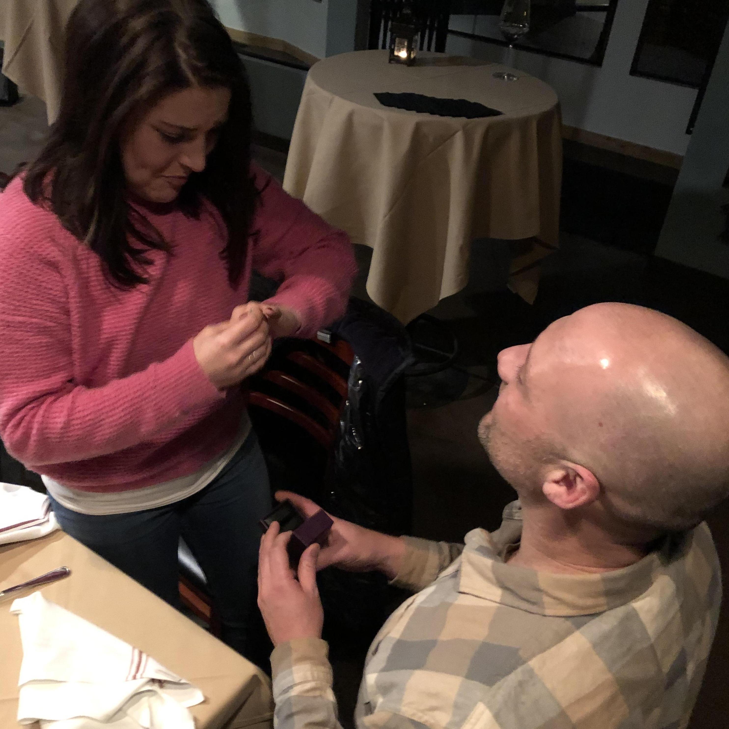 Our friend and officiant captured these proposal moments beautifully. Thanks, Scott!