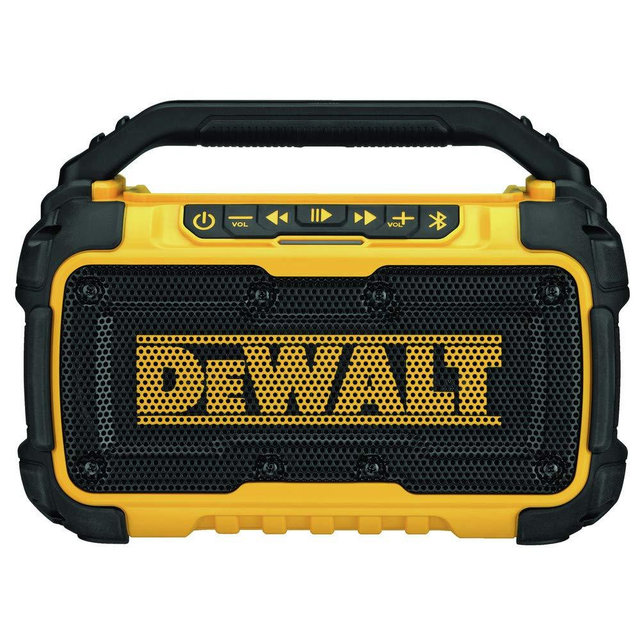 Dewalt DCR010R 12V/20V MAX Lithium-Ion Jobsite Corded/Cordless Bluetooth Speaker (Tool Only) (Renewed)