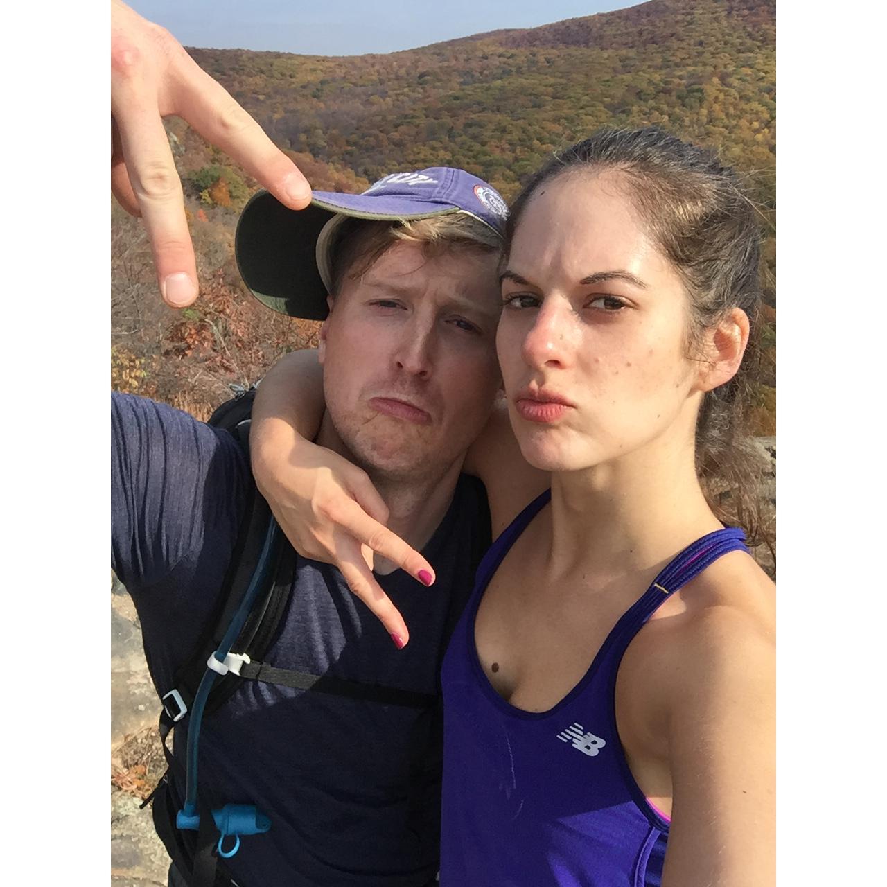 Hard core birthday hike.